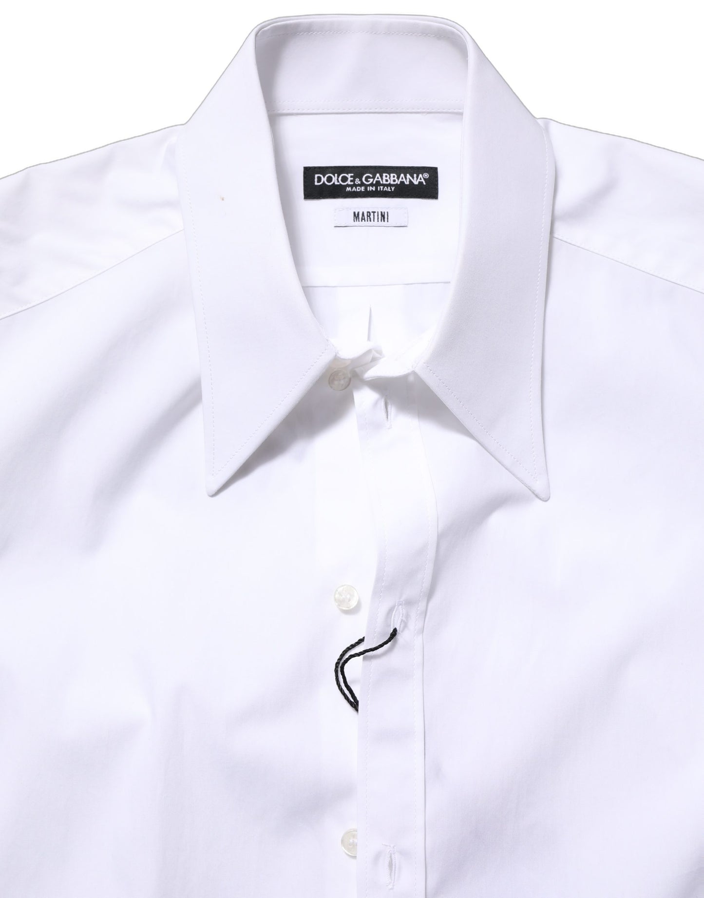 White MARTINI Long Sleeves Men Dress Shirt