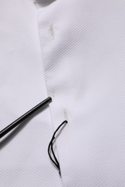 White Cotton MARTINI Sleeveless Men Dress Shirt