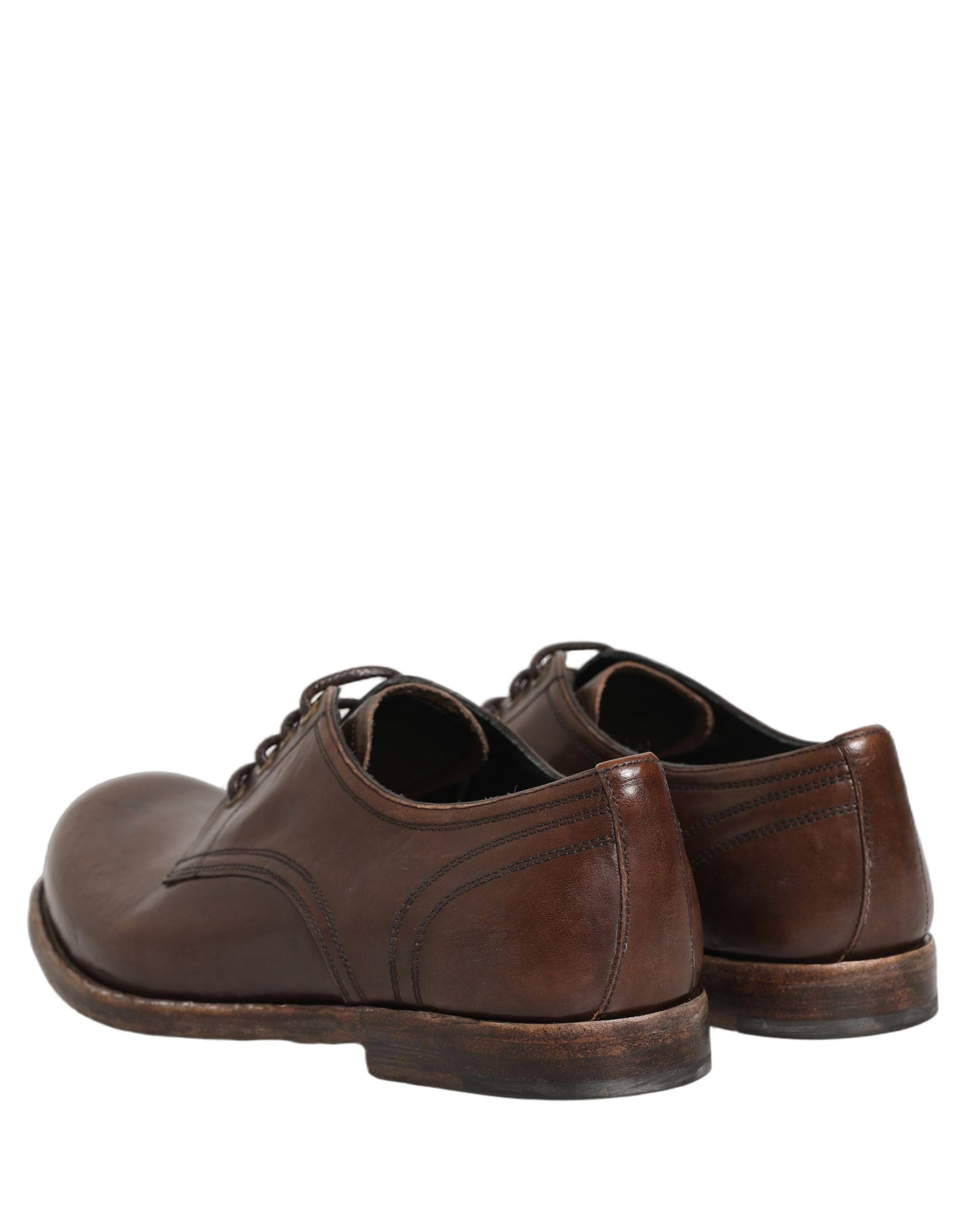Brown Leather Derby Dress Men Formal Shoes