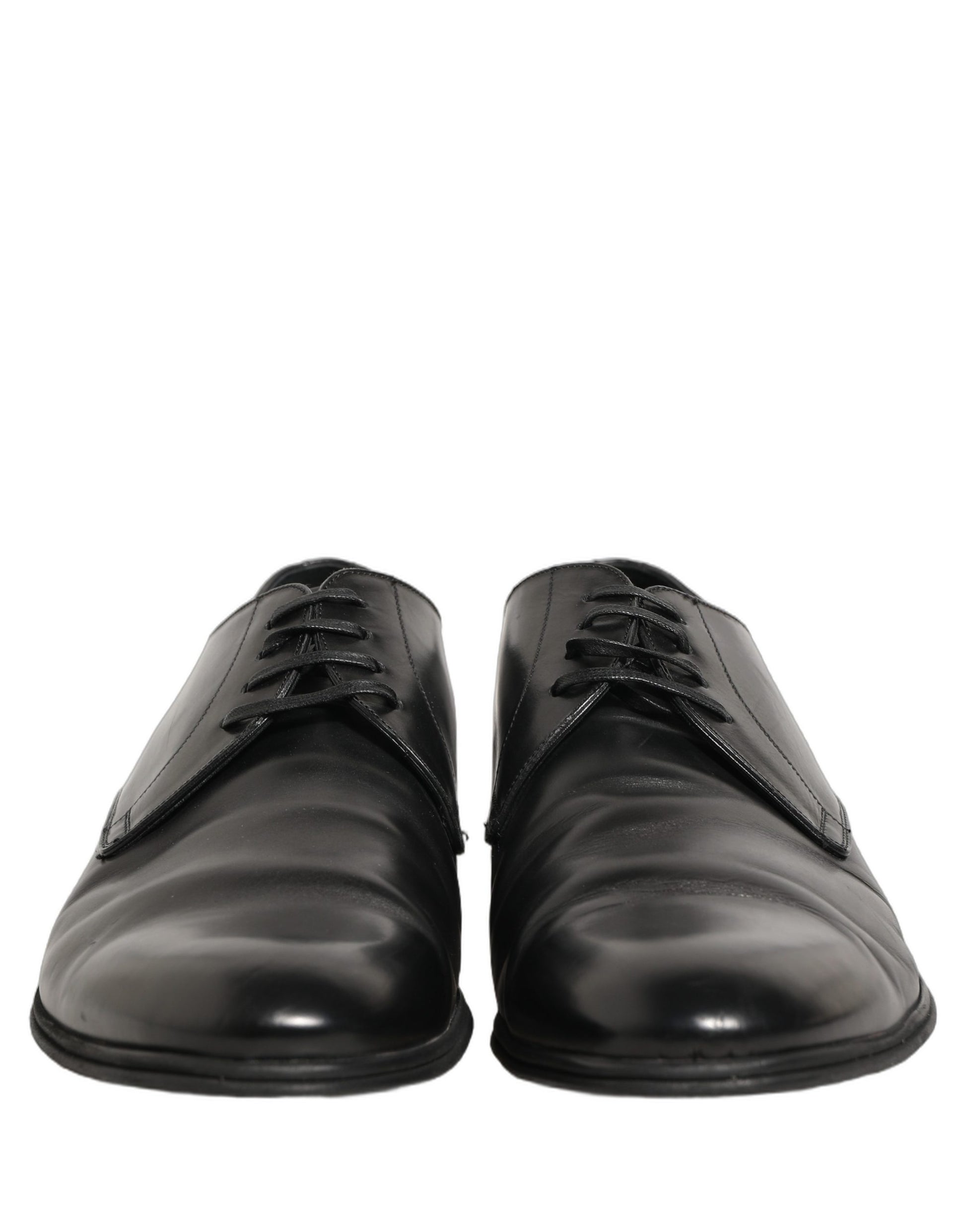 Black Leather Men Derby Dress Formal Shoes