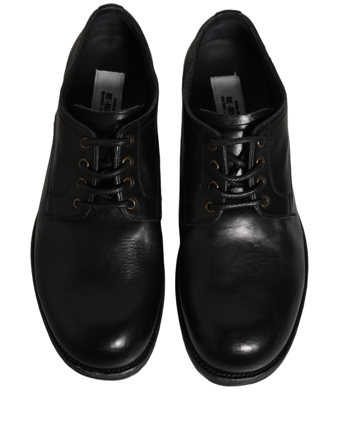 Black Leather Men Derby Dress Formal Shoes