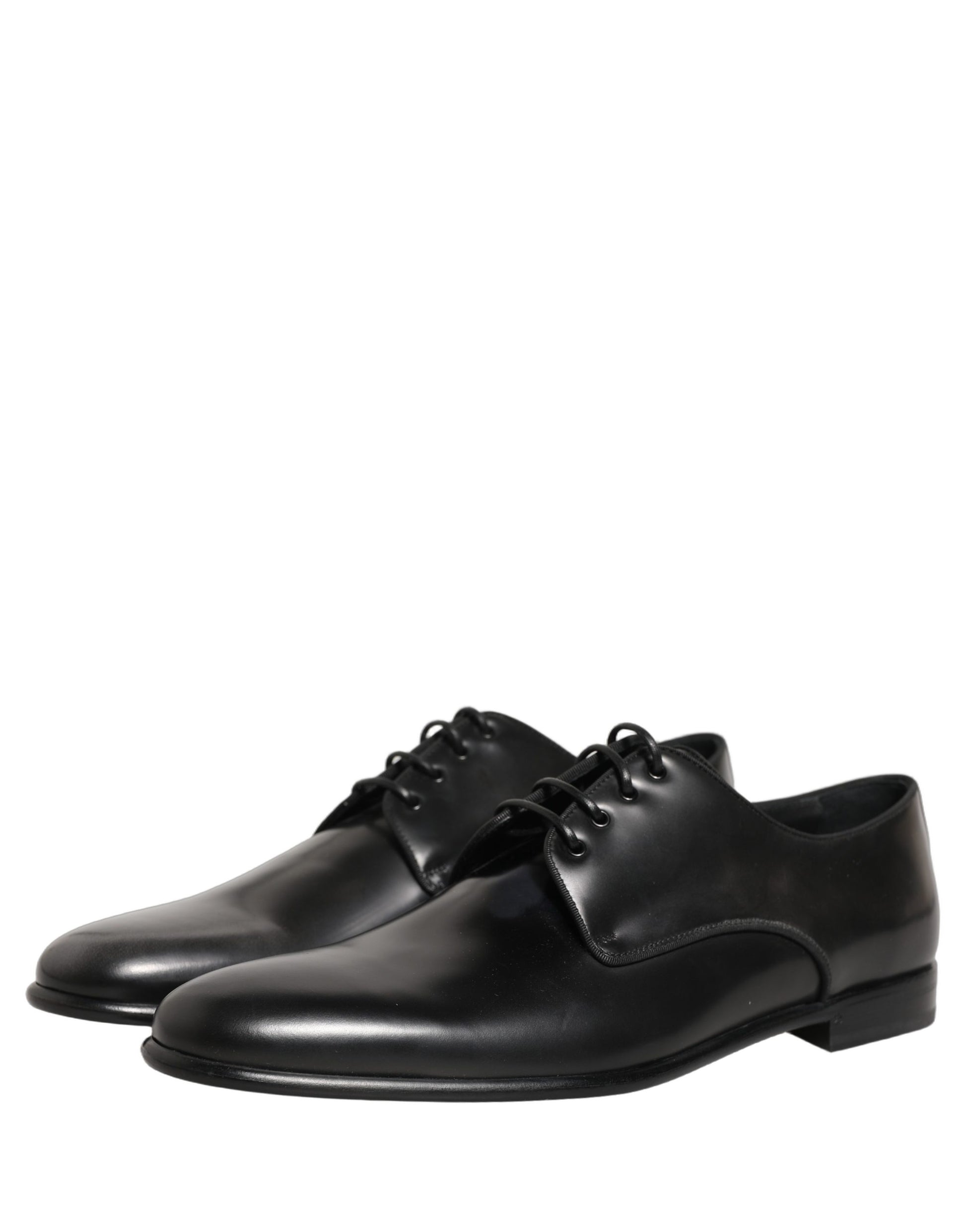 Black Leather Men Derby Dress Formal Shoes