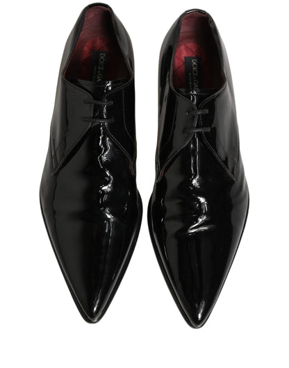 Black Leather Men Derby Dress Formal Shoes