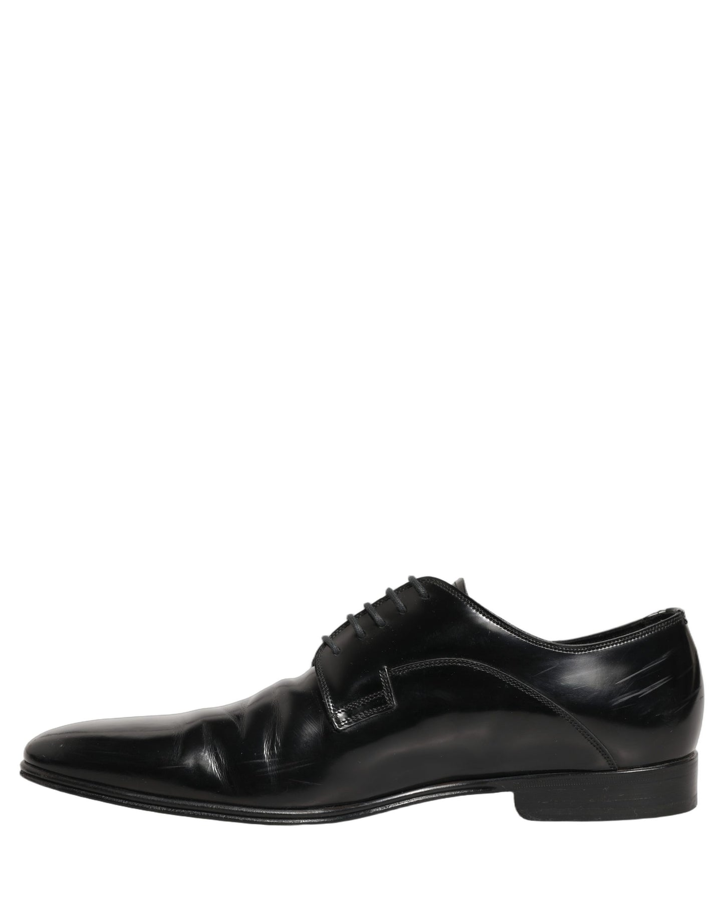 Black Leather Men Derby Dress Formal Shoes