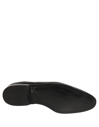 Black Leather Men Derby Dress Formal Shoes