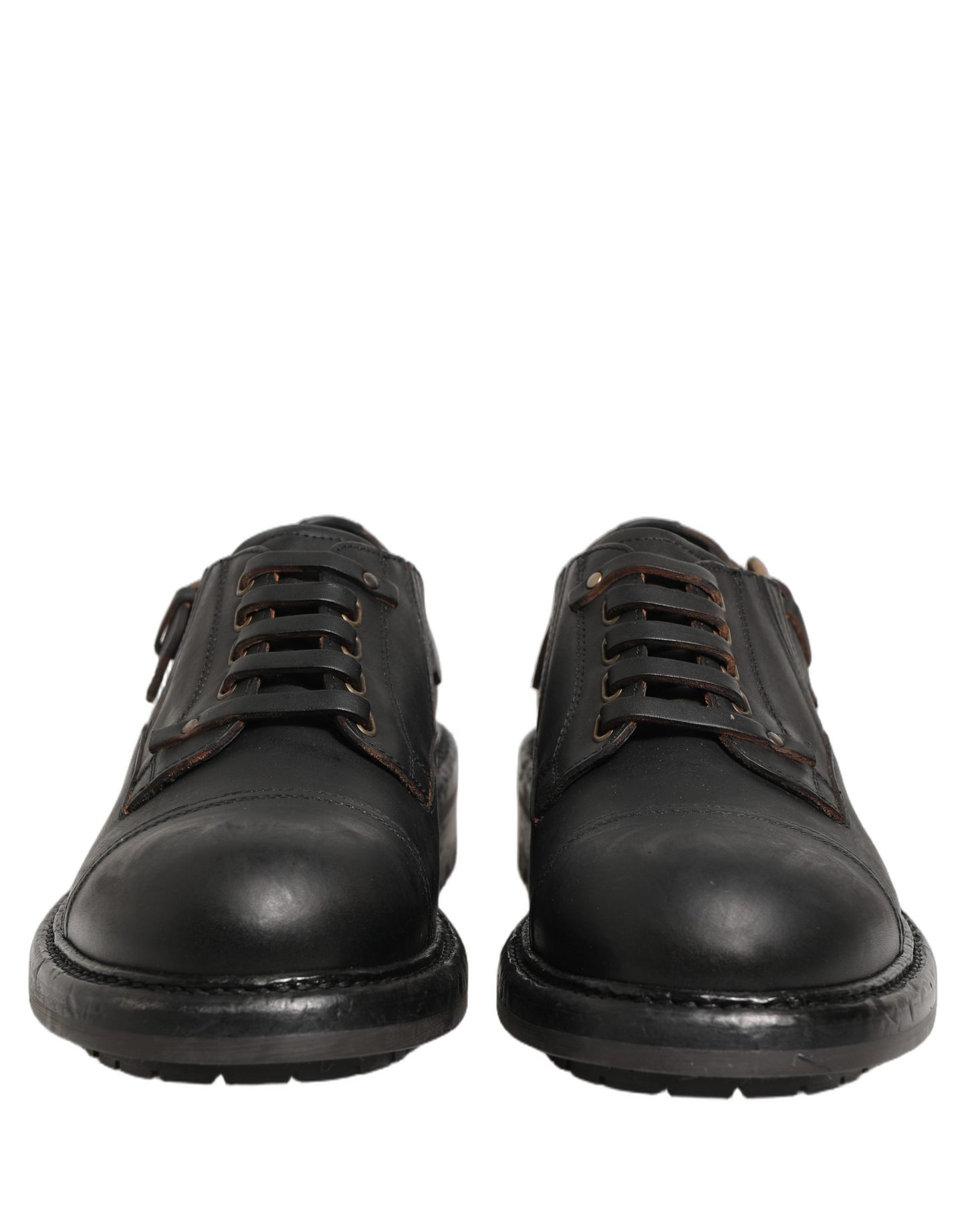 Dress Black Leather Lace Up Derby Men Shoes
