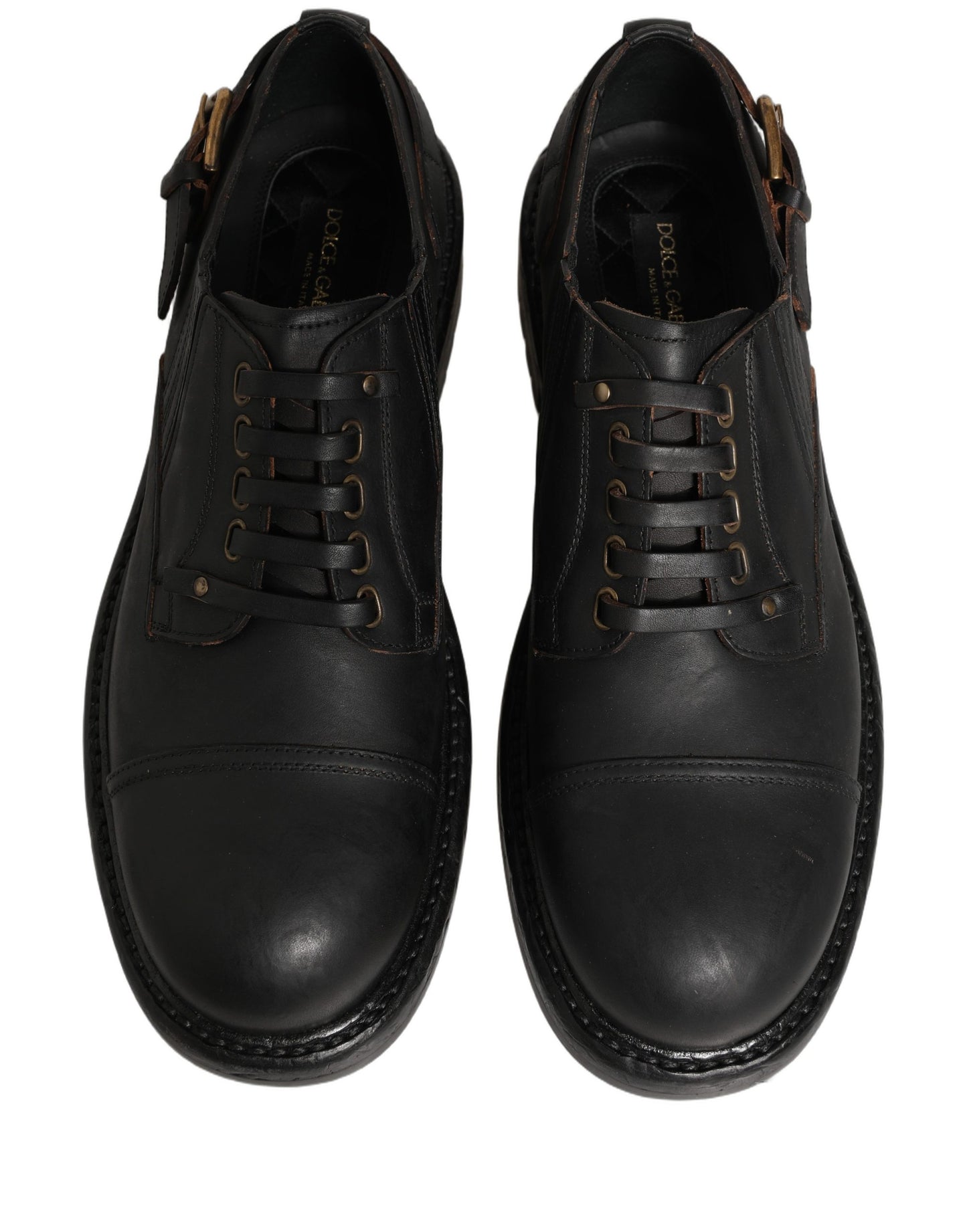 Dress Black Leather Lace Up Derby Men Shoes
