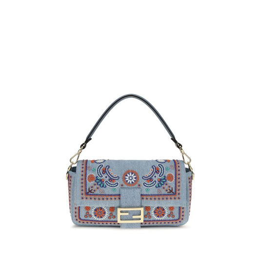 Blue Cotton Shoulder Bag