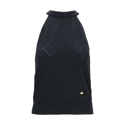 Black Wool Oves Aries Sleeveles T-Shirt