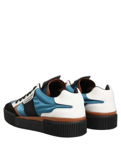 Multicolor Leather MIAMI Low Top Men Sneakers Shoes