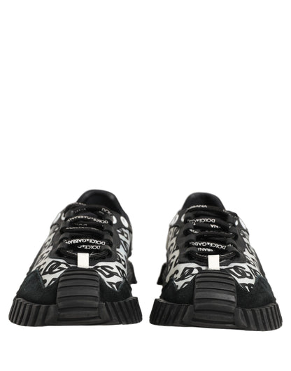 Black Logo Lace Up Low Top NS1 Men Sneakers Shoes