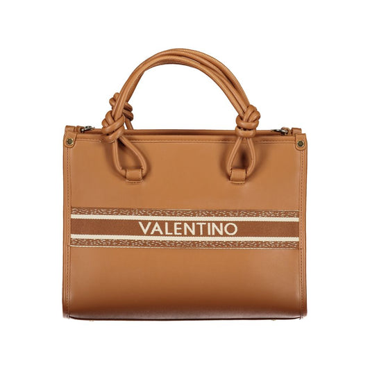 Brown Polyurethane Women's Bag