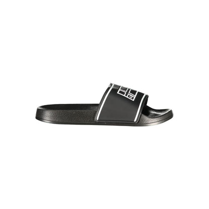 Black Polyurethane Men's Slipper
