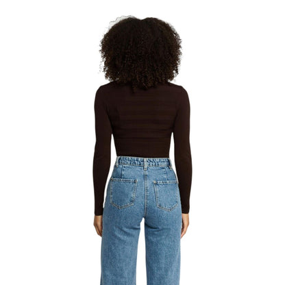 Brown Viscose Turtleneck