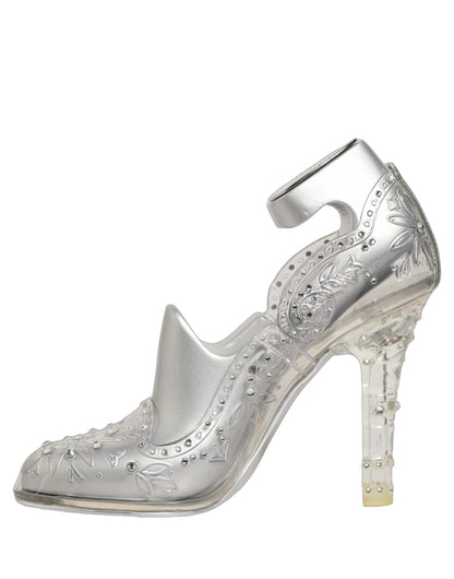 CINDERELLA Floral Crystal Heels Clear
