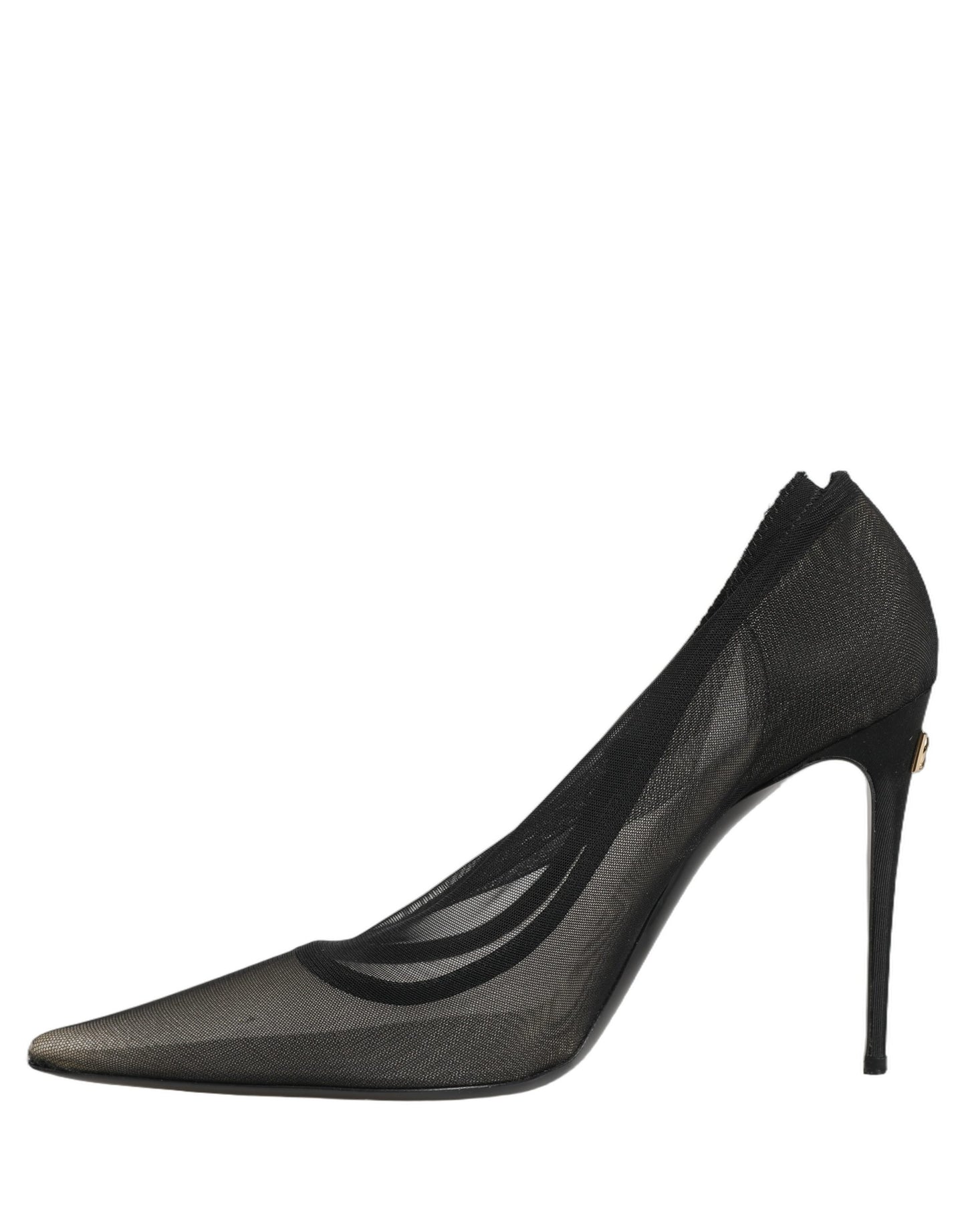 Black Mesh Stiletto High Heels Pumps Shoes