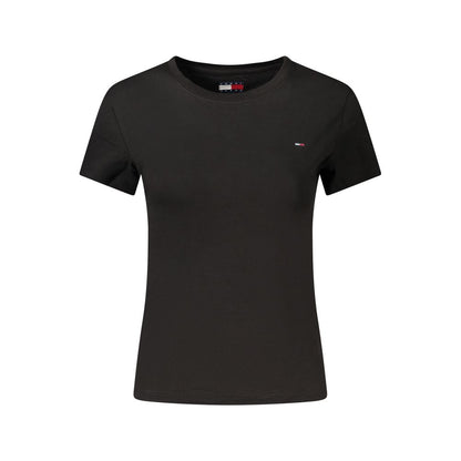 Black Cotton Women's T-Shirt