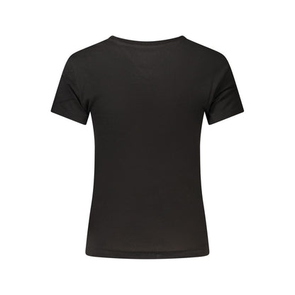 Black Cotton Women's T-Shirt