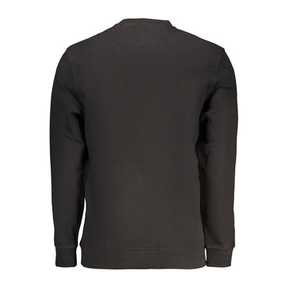 Black Cotton Men's Sweatshirt