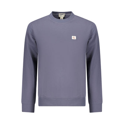 Blue Cotton Men's Sweatshirt