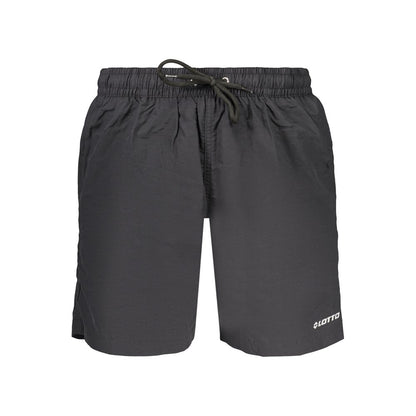 Black Polyamide Men's Swimwear