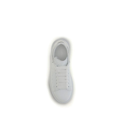 White Calf Leather Bos Taurus Platform Sneakers