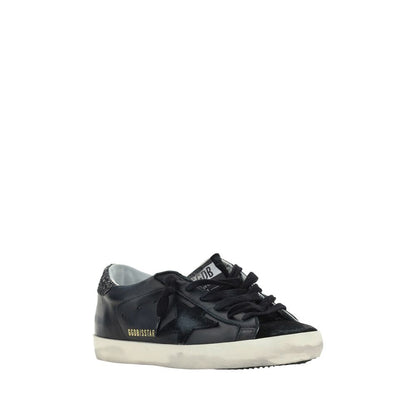 Black Calf Leather Bos Taurus Sneakers