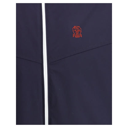 Blue Nylon Shell Jacket