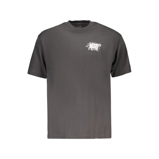 Black Cotton Men's T-Shirt