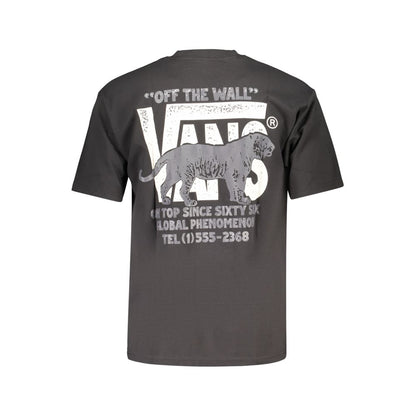 Black Cotton Men's T-Shirt