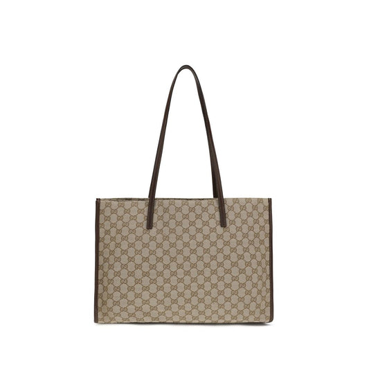 Beige Polyester Shoulder Bag
