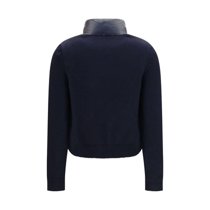 Blue Polyamide Cardigan