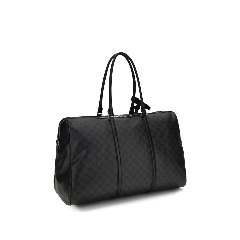 Black Cotton Shoulder Bag
