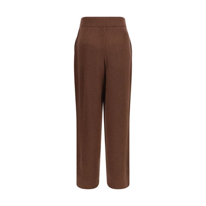 Brown Cashmere Casual Pants