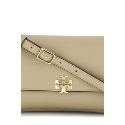Beige Calf Leather Bos Taurus Shoulder Bag
