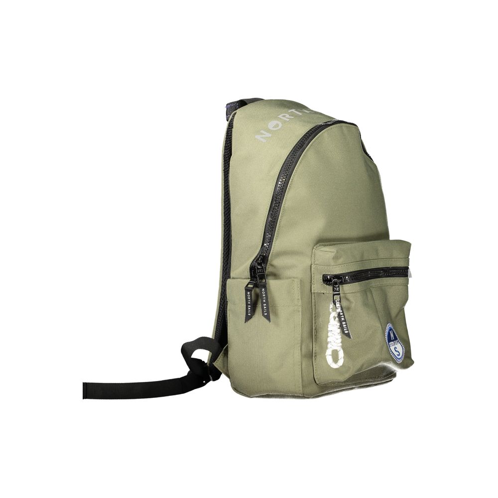 Green Polyester Backpack
