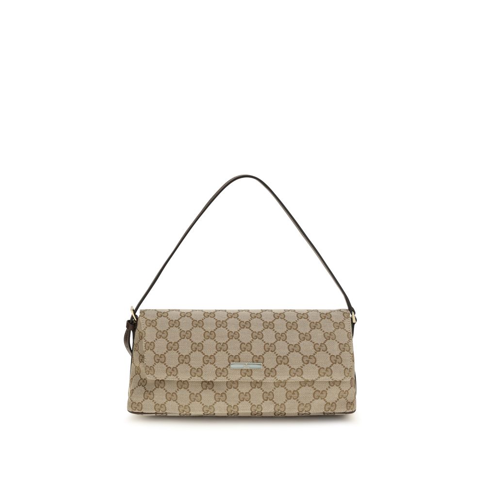 Brown Fabric Shoulder Bag