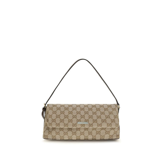 Brown Fabric Shoulder Bag