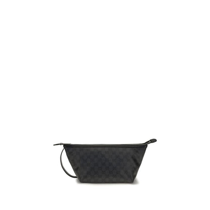 Black Fabric Clutch Bag