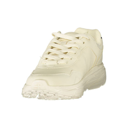 White Polyurethane Women's Sneaker