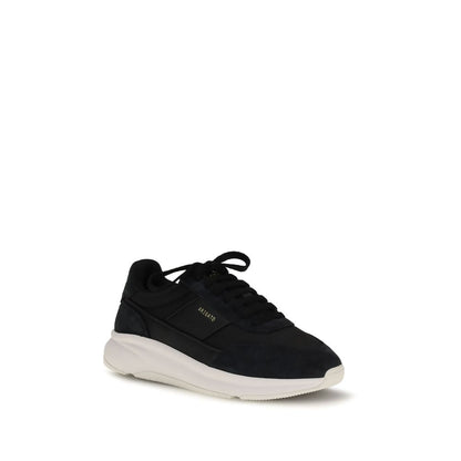 Black Polyester Athletic Sneakers