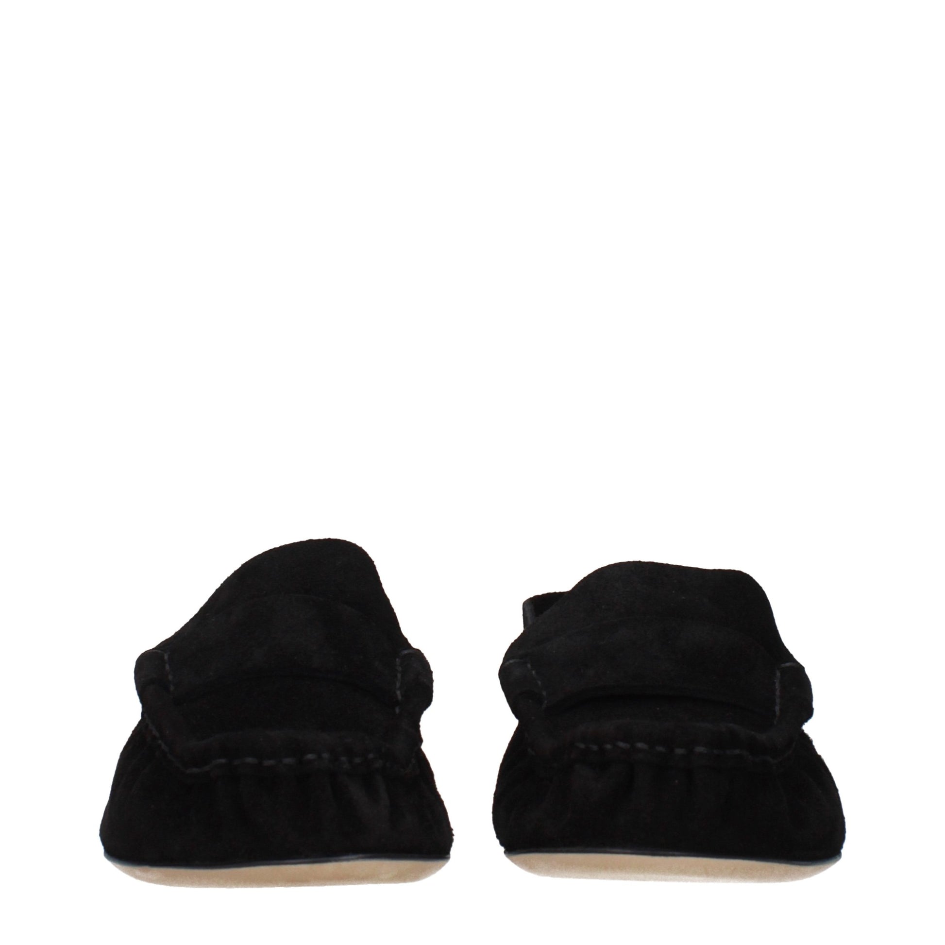 Black Leather Slip-On Loafers