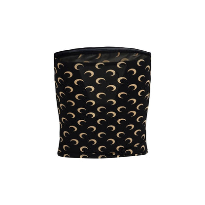 Black Polyamide Sleeveles T-Shirt