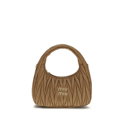 Beige Calf Leather Bos Taurus Handbag