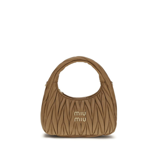 Beige Calf Leather Bos Taurus Handbag