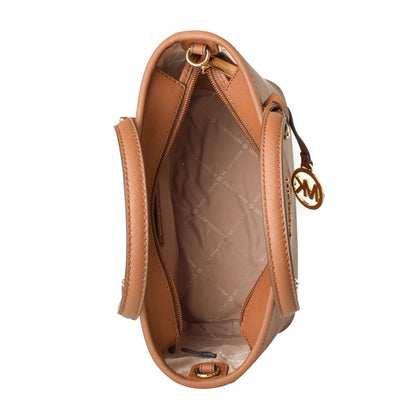 Brown Canvas Shoulder Bag