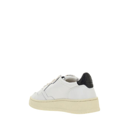 White Calf Leather Bos Taurus Low Top Sneakers