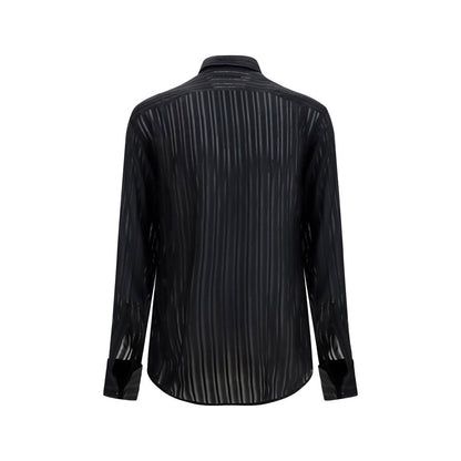 Black Silk Dress Shirt