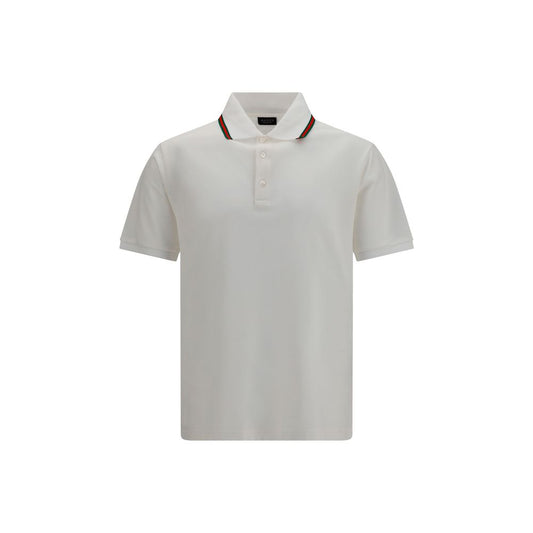 White Cotton Polo Shirt