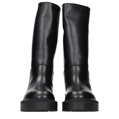 Black Leather Boots